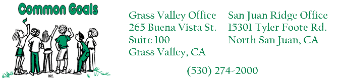 Common Goals Inc in Grass Valley CA