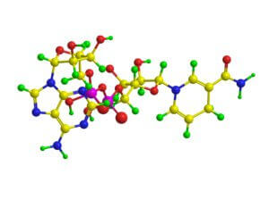 Molecular structure of nicotinamide adenine dinucleotide (NAD/NADH), the key component of NAD Therapy