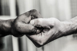 Holding Hands To Help A Recovering Addict Or Alcoholic