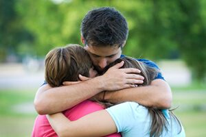 A family hug